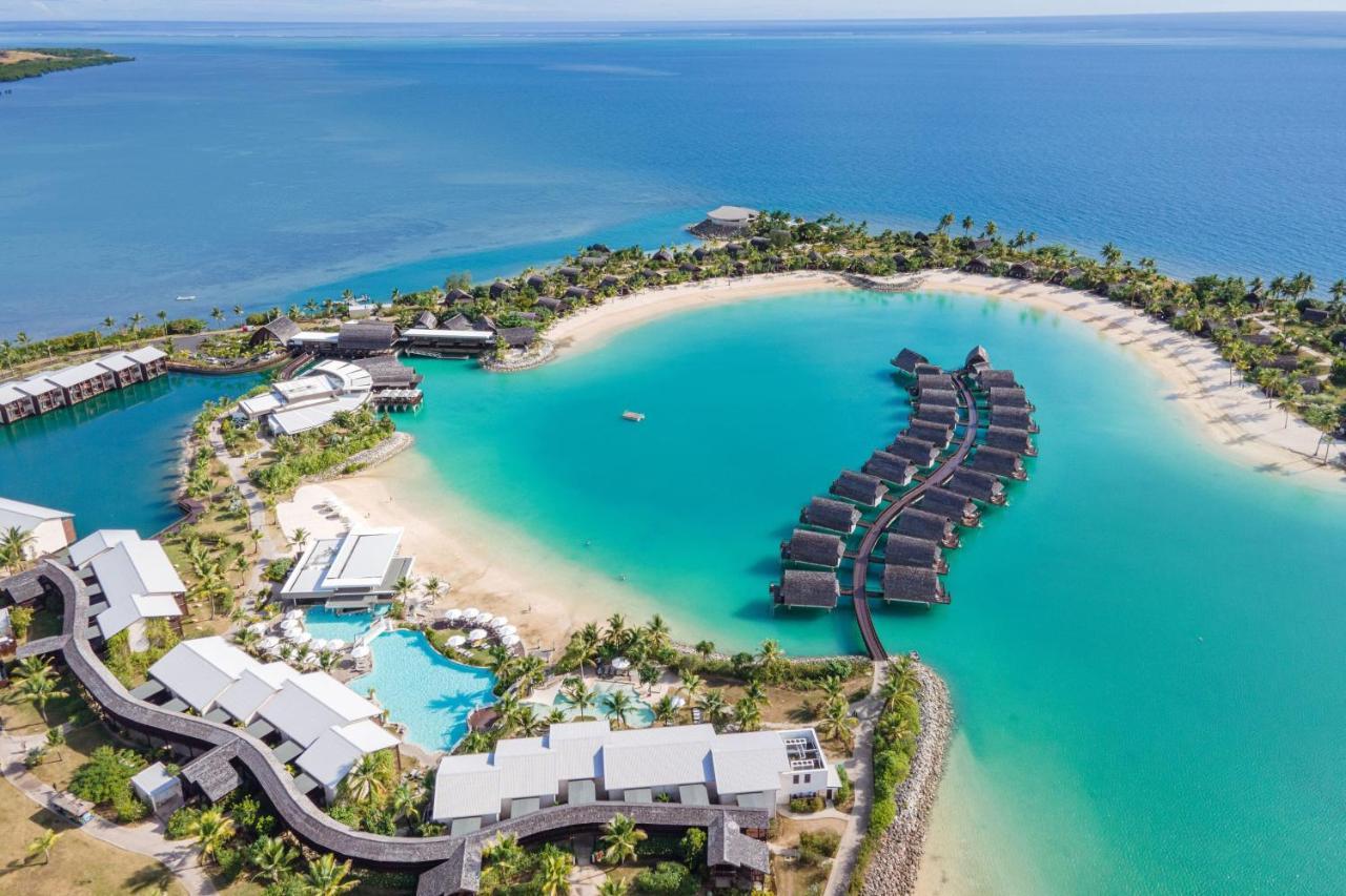 Fiji Marriott Resort Momi Bay Екстериор снимка Aerial view of the resort