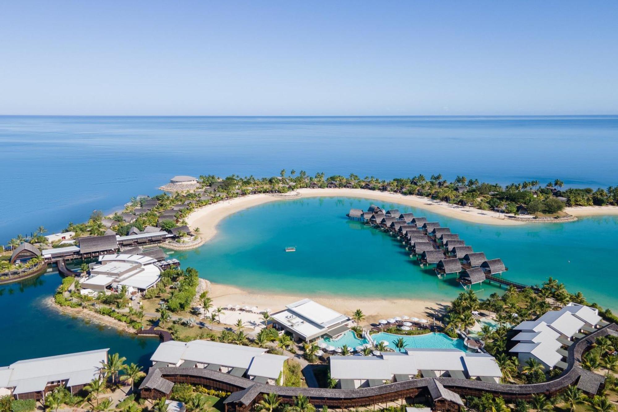 Fiji Marriott Resort Momi Bay Екстериор снимка Aerial view of the resort