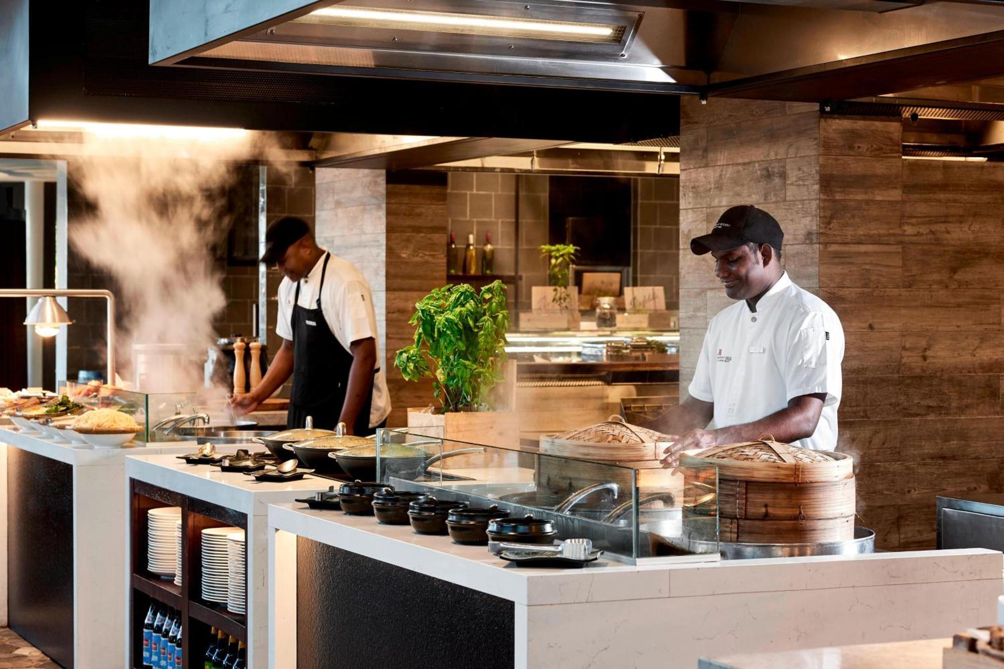 Fiji Marriott Resort Momi Bay Екстериор снимка A live kitchen on board a cruise ship